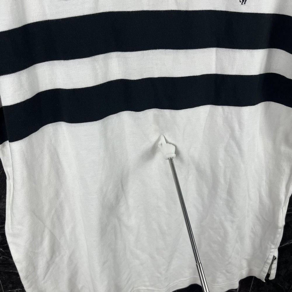 Polo Ralph Lauren Men's White Slim Polo Shirt Large -Flaws - Picture 6 of 8